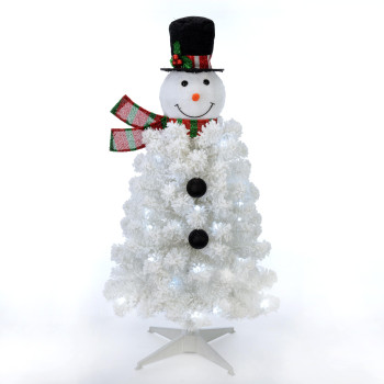 A mini snowman tree