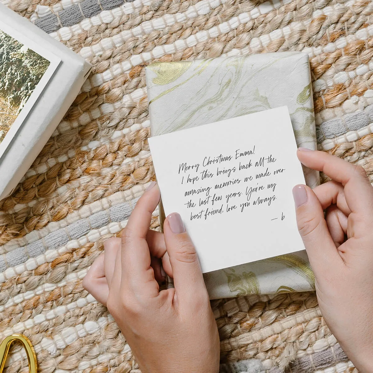 The paper gift wrap itself is a gift as well.
