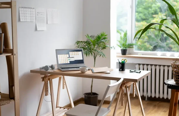 Paper clutter must be recycled and create zones for your home office where you can take a deep breath