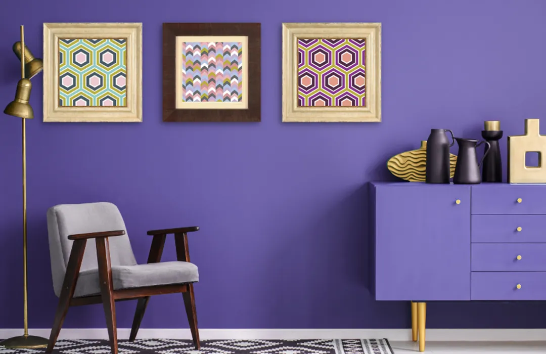Turn your artwork or gallery wall a versatile shade that compliment the color of the year.