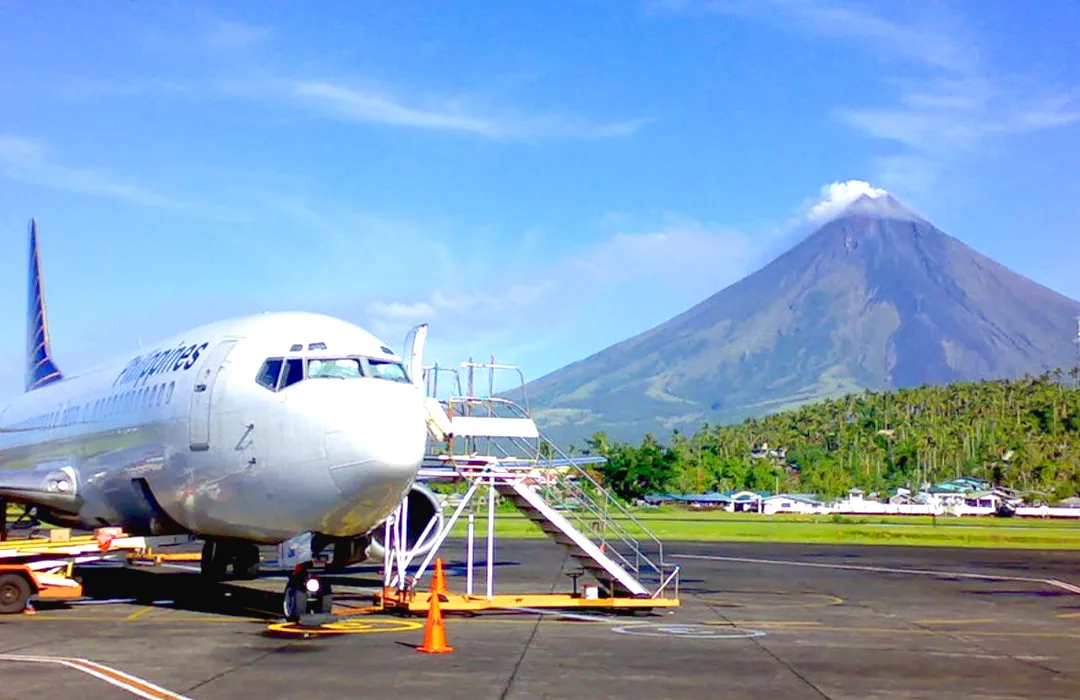 Bicol International Airport is the country's most scenic gateway.