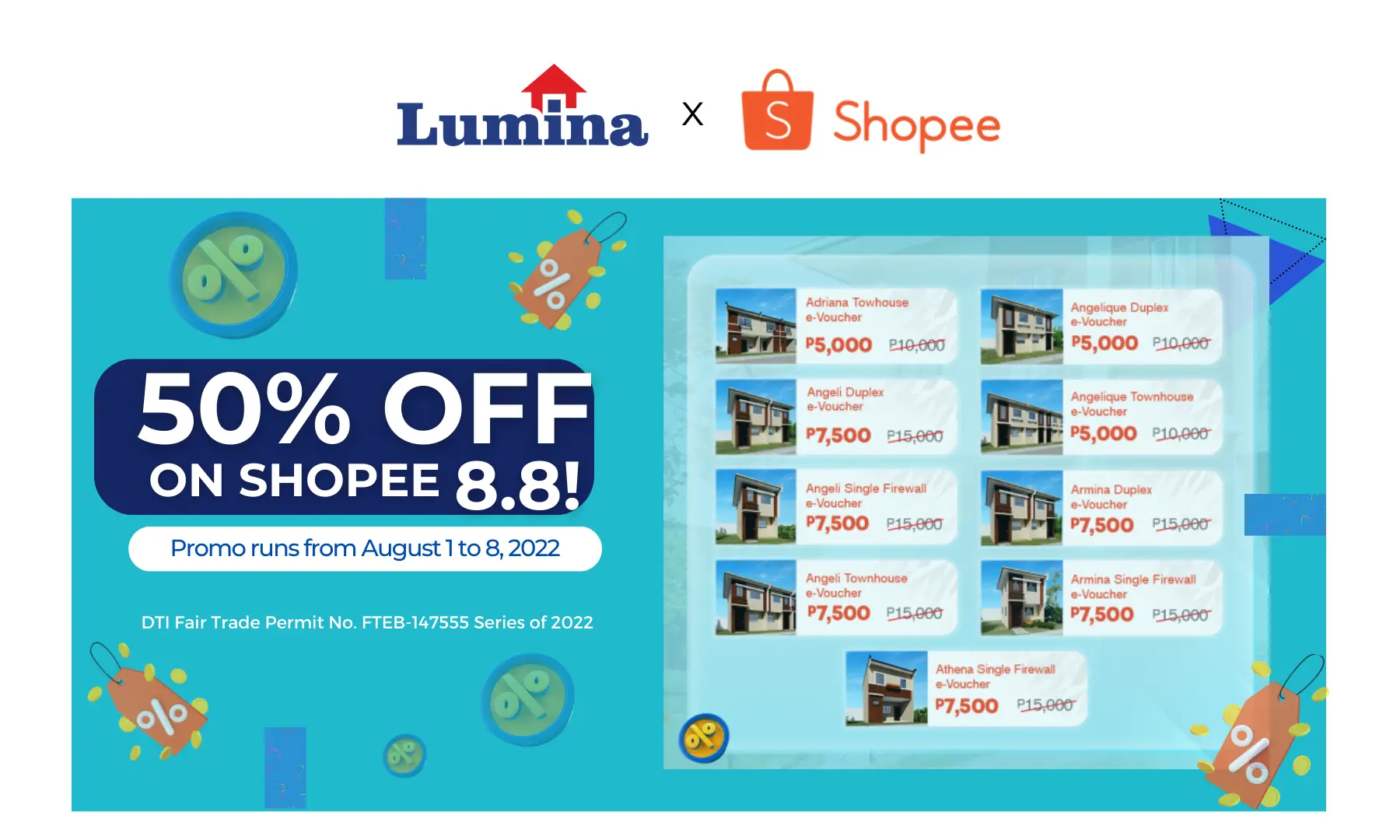 2022 Official Lumina shopee 8.8 vouchers