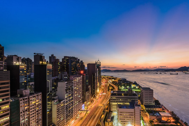 high angle shot lights buildings skyscrapers captured hong kong prima tanza affordable condo for sale in cavite min