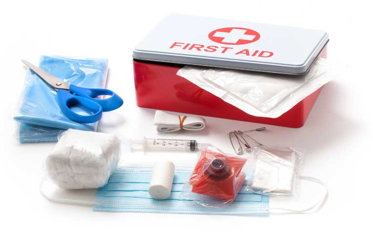 Prepare first aid kit