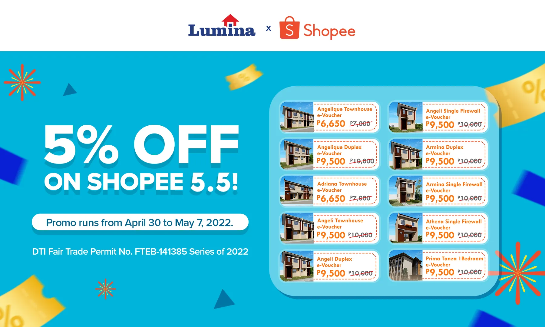 5 off Shopee 5.5 article banner