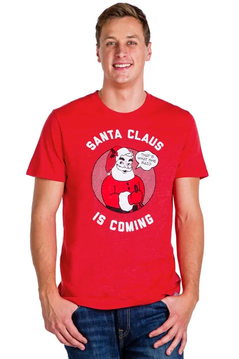 Santa Claus printed shirt is guaranteed to be in for the holiday theme