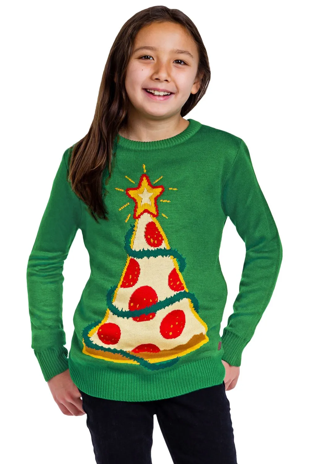 Pizza Christmas Tree Sweater