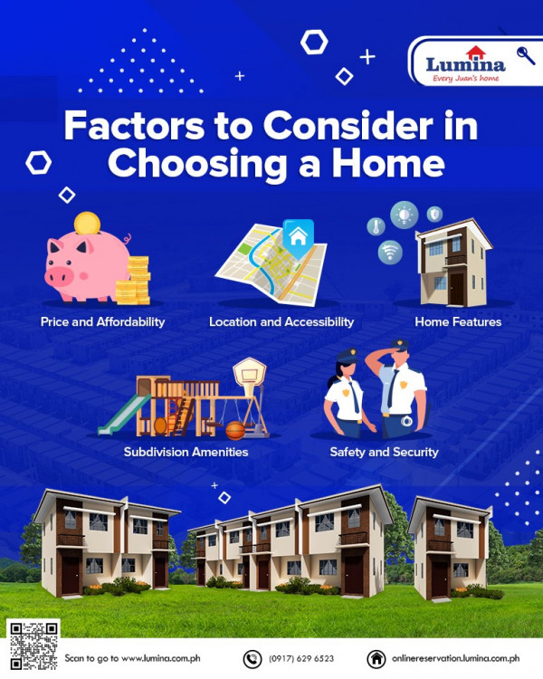 Lumina Homes Reminder of Factors in Choosing a Home