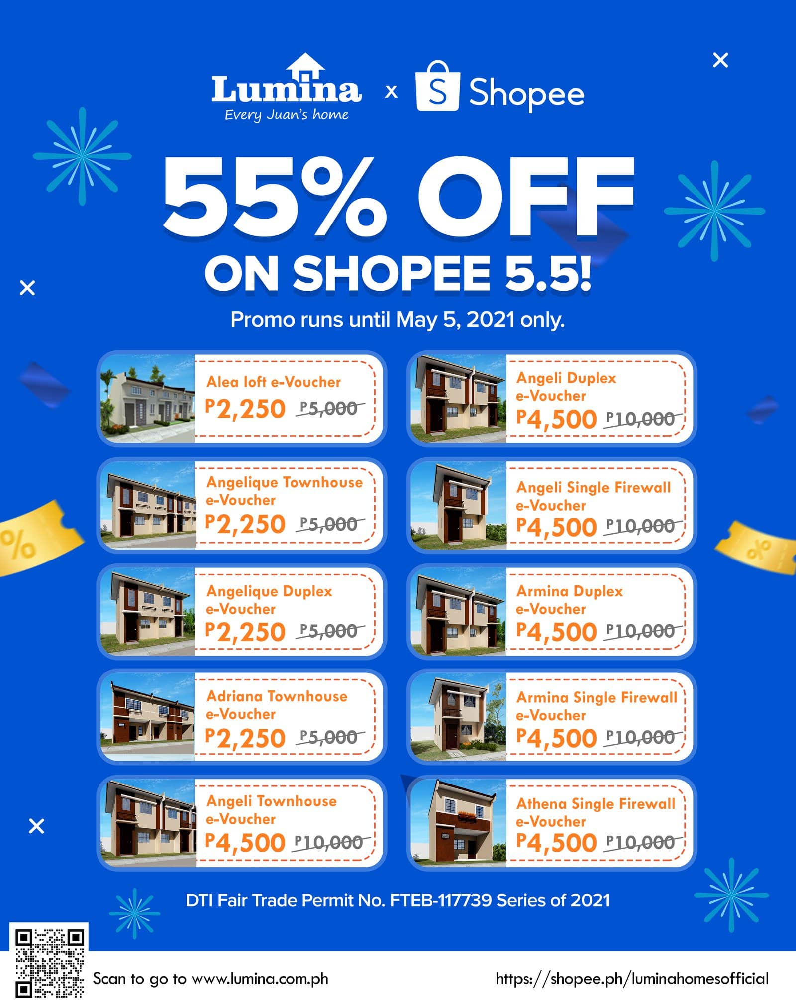 Lumina Homes Biggest Discount on Shopee Brand Festival
