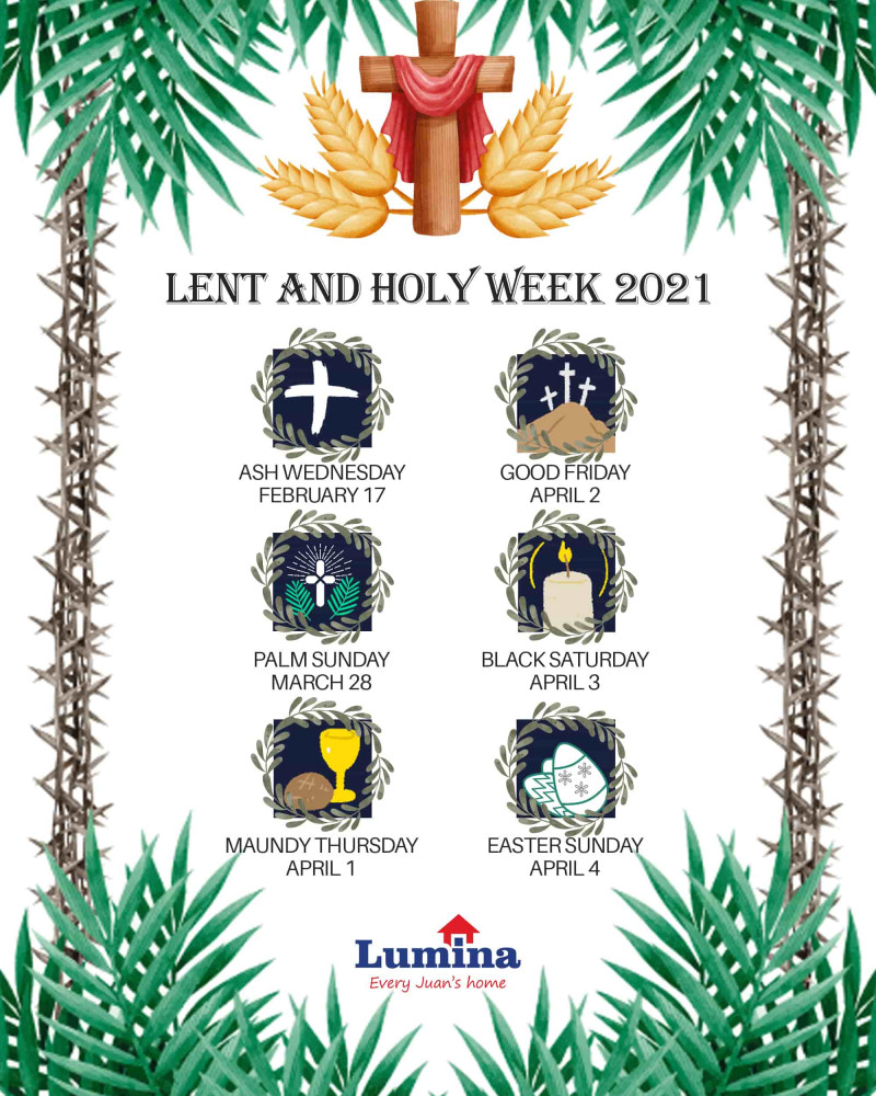 How to Observe Lenten Season in the New Normal Lumina Homes