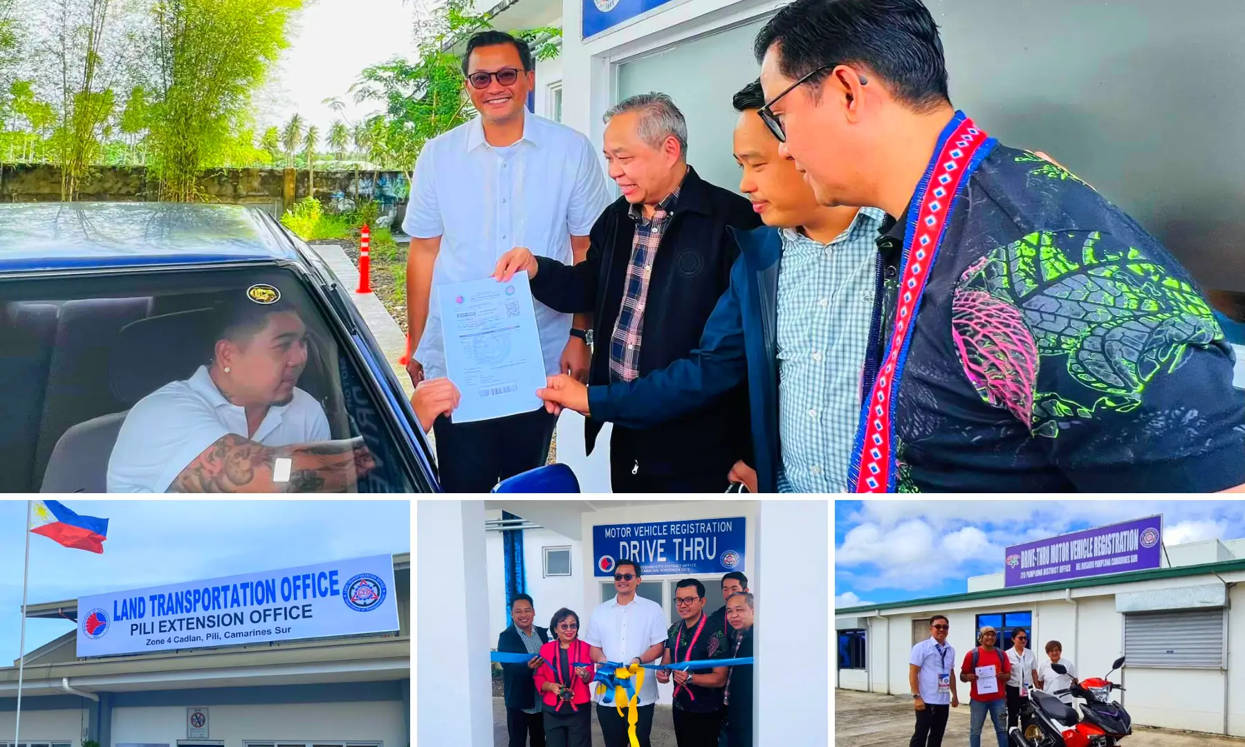 LTO Opened Drive thru Registration Centers in Bicol Region