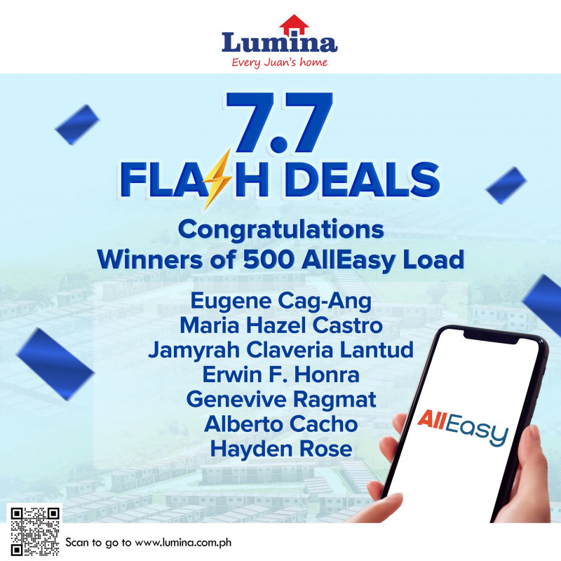 Lumina Flash Deals Winners of 500 AllEasy Load Lumina Flash Deals Winners of 500 AllEasy Load