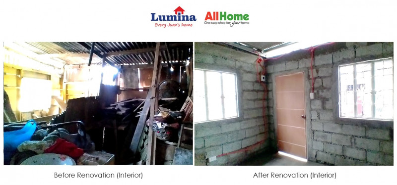 Lumina Homes AllHome Repair House of Typhoon Victim in Rizal interior