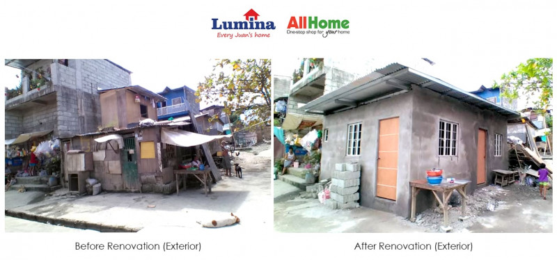 Lumina Homes AllHome Repair House of Typhoon Victim in Rizal exterior