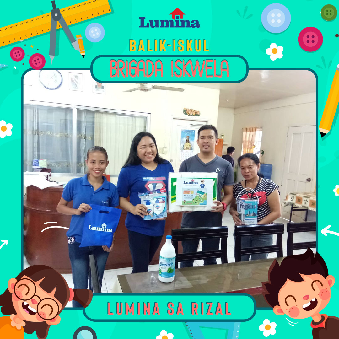 Mr.-Rothen-De-Rosas-Brigada-Eskwela-Coordinator-of-Morong-National-High-School-receives-hygiene-kits-and-cleaning-materials-donation-from-Lumina-Homes-near-affordable-house-and-lot-for-sale-philippines-lumina-homes