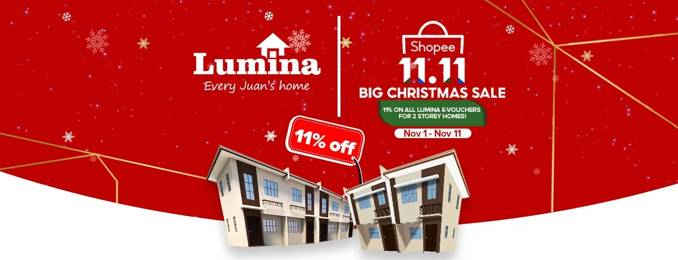 Lumina Homes Offers 11 Discount on Shopee 11 11 Big Christmas Sale