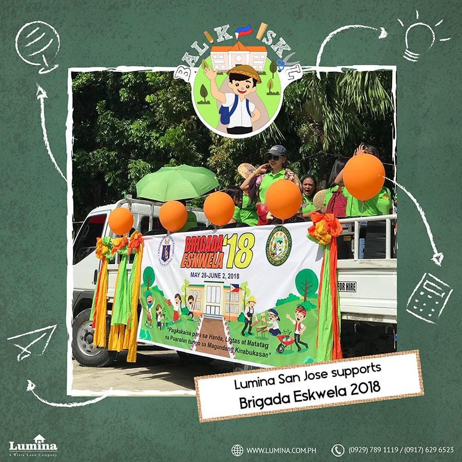 Lumina San Jose joins Brigada Eskwela 2018 parade Lumina San Jose joins Brigada Eskwela 2018 parade