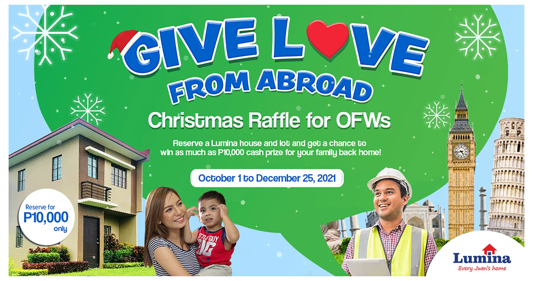 Lumina Homes Unveils Special Christmas Giveaway Promo for OFWs 1