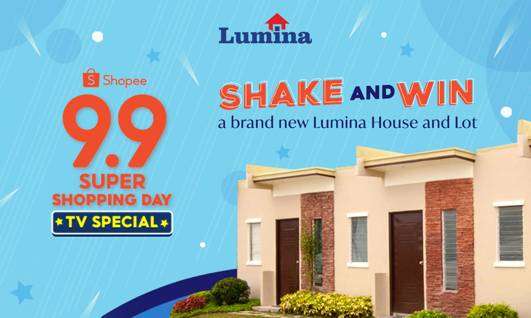 Lumina Homes to Award a Brand New House and Lot Package in Shopee 9.9