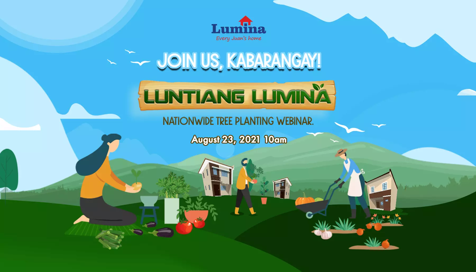 Luntiang Lumina Nationwide Tree Planting Activity of Lumina Homes Affordable House and Lot Philippines min