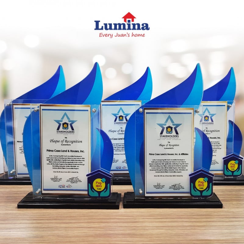 Lumina Received Awards from Pag IBIG Fund