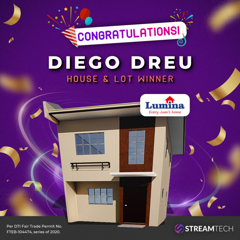Streamtech Winner of Lumina House and Lot