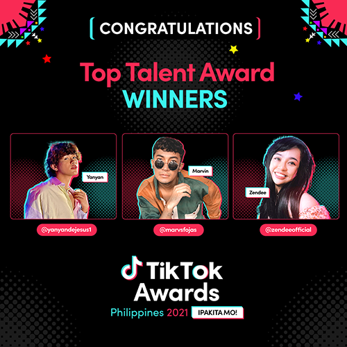 Tiktok Awards Philippines 2021 Top Talent Award